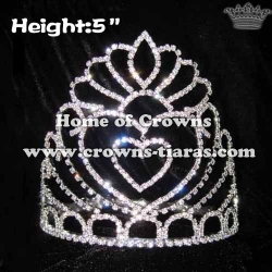 5inch Swing Heart Queen Pageant Crowns
