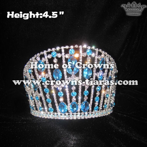 Big Blue Diamond Queen Crowns Pageant Crowns China Big Blue Diamond Queen Crowns Pageant